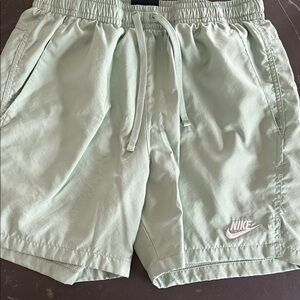 Nike Men's Light Mint Green Athletic Shorts